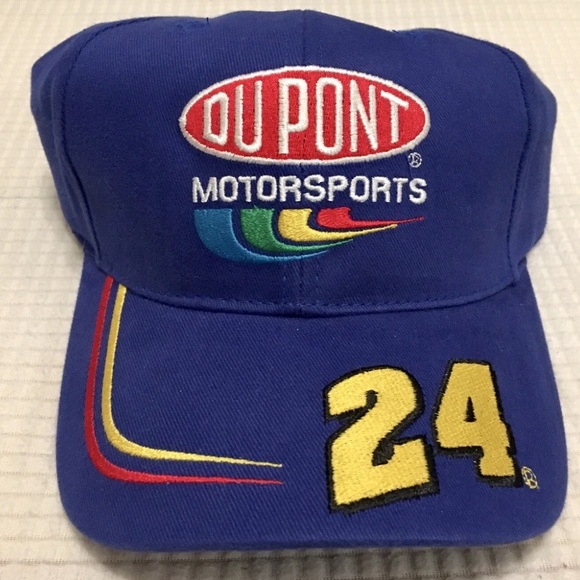 Chase Authentics DuPont #24 Jeff Gordon Royal Blue Cap - Picture 2 of 4